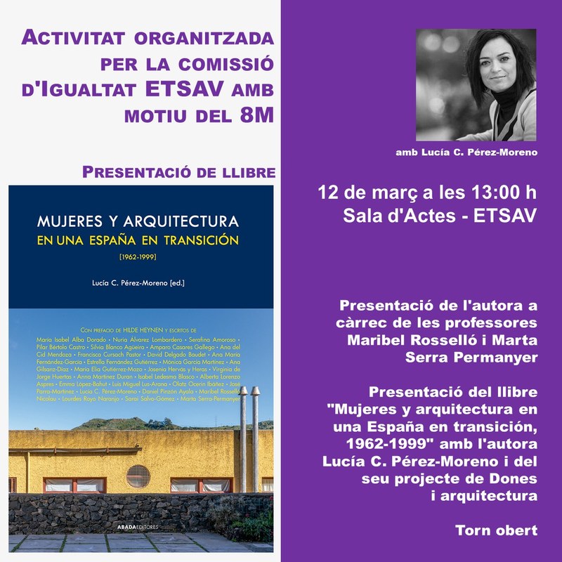 8M a l’ETSAV - Presentació del llibre