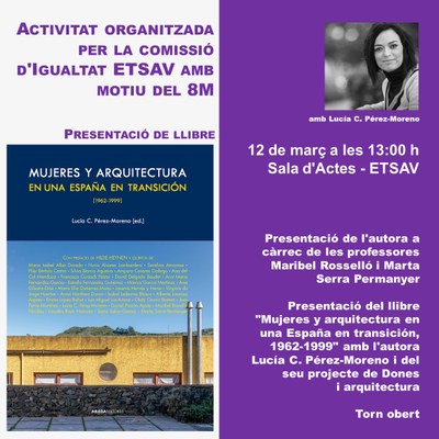 8M a l’ETSAV - Presentació del llibre