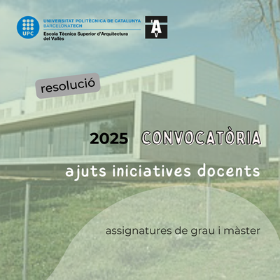 Ajuts per a iniciatives docents en el grau