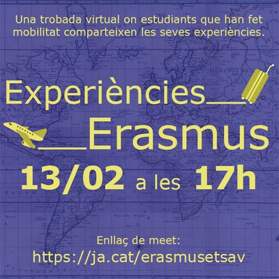 Compartim experiències Erasmus