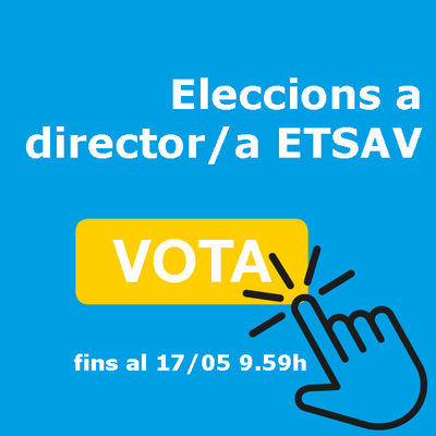 Eleccions a director ETSAV