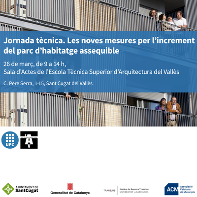 Jornada tècnica: «Les noves mesures per l'increment del parc d'habitatge assequible»