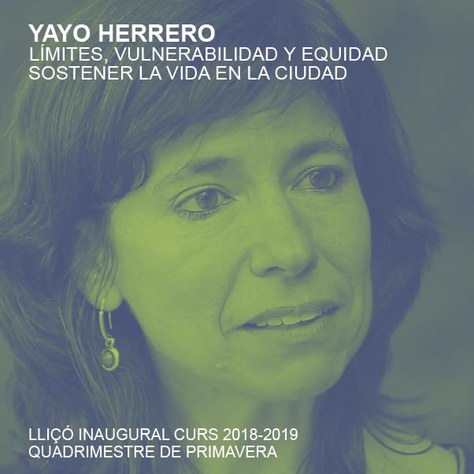Conferència inaugural: Yayo Herrero
