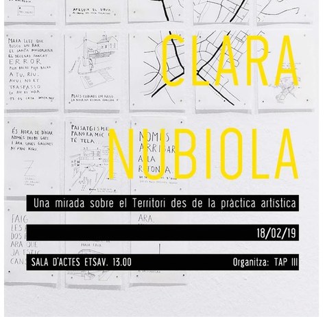 Conferències: Clara Nubiola «Una mirada sobre el territori des de la perspectiva artística»