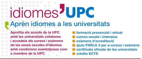 Idiomes UPC - Aprèn idiomes a les universitats