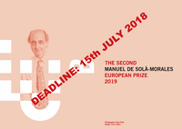 The 2nd Manuel de Solà-Morales European Prize 2019