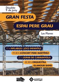 Inauguració coberta espai Pere Grau, Les Planes