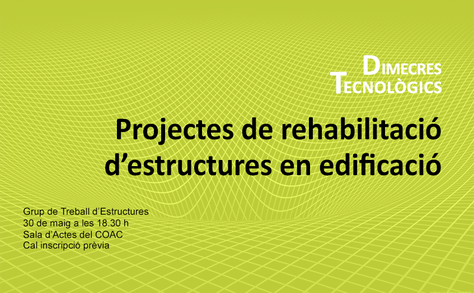 Conferència 'Rehabilitació d'Estructures en Edificació'