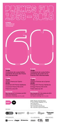 Cerimònia de lliurament i festa dels Premis FAD 1958-2018