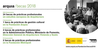 XIX Convocatoria concurs Arquia/Beques