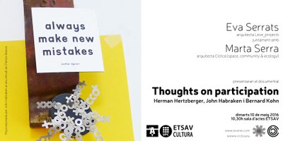 Presentació documental "Thoughts on participation"