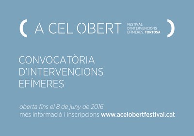Convocatòria A Cel Obert d'art Efímer
