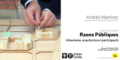 Conferència "Raons Públiques" per Andrés Martínez