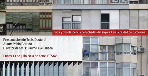 TESI: Vida y obsolecencia de fachadas del siglo XX en la ciudad de Barcelona