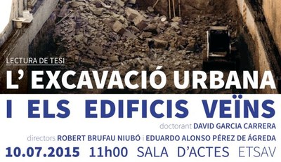 TESI: L'excavació urbana i els edificis veïns