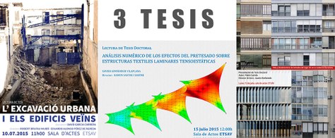 3 lectures de Tesis doctorals