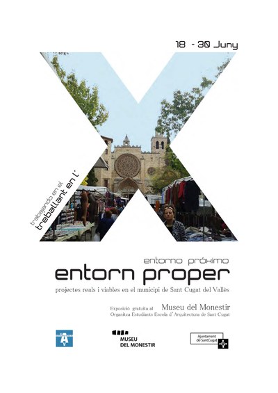 Alumnes de l'Etsav exposen al Monestir de Sant Cugat