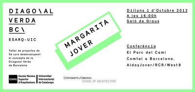 01/10 Conferència de l' arquitecta Margarita Jover sobre el projecte Diagonal Verda a l'Esarq-UIC