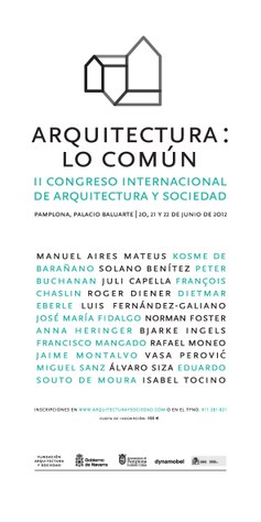 Arquitectura Lo Común: 2on congrés Internacional d'Arquitectura i Societat