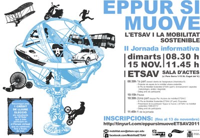 II Jornada Eppur si muove. L’ETSAV i la mobilitat sostenible, el proper 15 de novembre