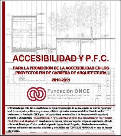 L'estudiant Angel Cerezo de la promoció 2011 de l'Escola guanya un dels premis del concurs ONCE per a la promoció de l'accesibilitat en els PFC'S